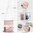 Samsung Galaxy S21+ 5G Wallet Case with Lanyard, Rose Gold Leather - 7
