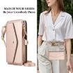 Samsung Galaxy S21 5G Wallet Case, Detachable Leather, Lanyard, Rose Gold - 6