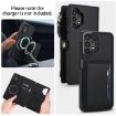 Samsung Galaxy A13 Wallet Case: Detachable Leather with Lanyard, Black - 3