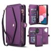Samsung Galaxy A13 Wallet Case, Detachable Leather, Lanyard, Dark Purple - 1