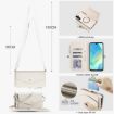 Samsung Galaxy A16 5G Wallet Detachable Leather Case with Lanyard White - 5