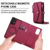 Samsung Galaxy A33 5G Red Leather Wallet Phone Case with Lanyard - 2