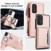 Samsung Galaxy A33 5G Wallet Case, Detachable Leather, Rose Gold Lanyard - 3