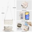 Samsung Galaxy A36 5G Wallet Detachable Leather Case with Lanyard White - 7