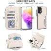 Samsung Galaxy A52 5G Wallet Detachable Leather Case with Lanyard White - 4