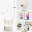 Samsung Galaxy A52 5G Wallet Detachable Leather Case with Lanyard White - 7