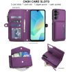 Samsung Galaxy A54 5G Wallet Case, Detachable Leather, Lanyard, Purple - 4