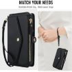 Samsung Galaxy A56 5G Wallet Leather Phone Case with Lanyard (Black) - 8