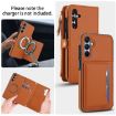 Samsung Galaxy A56 5G Wallet Leather Phone Case with Lanyard - Brown - 3