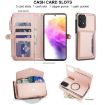 Samsung Galaxy A72 5G Wallet Case, Detachable Leather, Rose Gold - 4