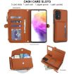 Samsung Galaxy A72 5G Wallet Detachable Leather Case with Lanyard Brown - 4