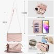 Samsung Galaxy A73 5G Wallet Case, Detachable Leather, Lanyard, Rose Gold - 7