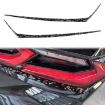 Gold Foil Carbon Fiber Taillight Stickers for Corvette C8 2020+, 2pcs Set - 1