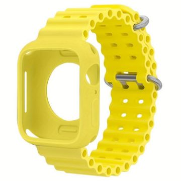 Apple Watch 40mm/41mm Yellow Ocean Silicone Band & Case - 1