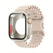 Apple Watch Series 10 46mm Ocean Silicone Band & Case - Starlight - 1