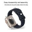 Apple Watch 40mm/41mm Ocean Silicone Band & Case - Dark Blue - 4