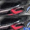 Gold Foil Carbon Fiber Taillight Stickers for Corvette C8 2020+, 2pcs Set - 5