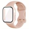 Apple Watch Series 10 42mm Pink Silicone Band & Case with Film - 1