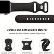 Apple Watch Series 10 42mm Silicone Band & Case - Black Butterfly Buckle - 4