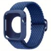 Apple Watch Series 10 46mm Nylon Band & Silicone Case - Dark Blue - 1