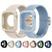 Apple Watch Series 10 42mm Nylon Band & Silicone Case - Light Blue - 2