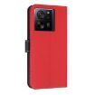 Xiaomi 13T/13T Pro Red Metal Bow Leather Case with Hand Strap - 3