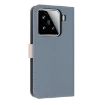 Xiaomi 15 Light Blue Metal Bow Leather Phone Case with Hand Strap - 3