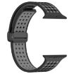 Apple Watch Band 46/49/45/44mm Magnetic Buckle Silicone Black Grey - 3