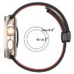 Apple Watch Band 42/41/40/38mm Magnetic Buckle Silicone Red Black - 9
