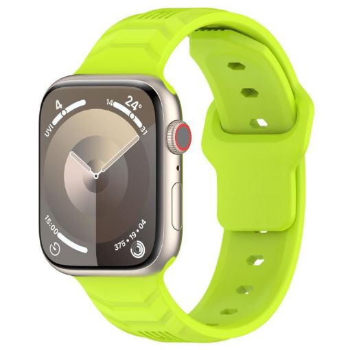 Lime Silicone Watch Band for Apple Watch 46mm/49mm/45mm/44mm - 1