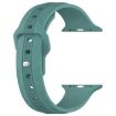 Apple Watch Band 46/49/45/44mm Silicone Reverse Buckle Pine Needle Green - 2