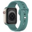 Apple Watch Band 46/49/45/44mm Silicone Reverse Buckle Pine Needle Green - 4