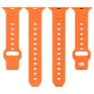 Apple Watch Band 42/41/40/38mm Vertical Grain Reverse Buckle Silicone White - 7
