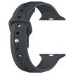 Apple Watch Band 42/41/40/38mm Vertical Grain Silicone - Platinum Gray - 2