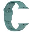 Apple Watch Band 42/41/40/38mm Silicone Reverse Buckle Pine Needle Green - 3