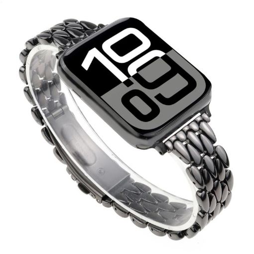 Apple Watch Band 42/41/40/38mm Water Drop Zinc Alloy Black - 1