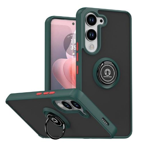 Vivo Y29s 5G Q Shadow 1 Series Dark Green TPU + PC Case with Ring - 1