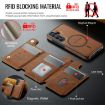 Samsung Galaxy S25 5G DG.MING MagSafe RFID Card Phone Case Brown - 5