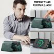 Samsung Galaxy S25+ 5G DG.MING MagSafe RFID Card Case (Green) - 7