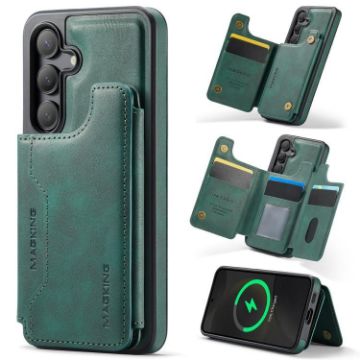 Samsung Galaxy S24 5G DG.MING MagSafe RFID Card Case (Green) - 1