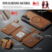 Samsung Galaxy S24+ 5G DG.MING MagSafe RFID Card Case (Brown) - 5