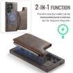 Samsung Galaxy S23 Ultra 5G DG.MING MagSafe RFID Card Case (Coffee) - 4