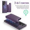 Samsung Galaxy S23 Ultra 5G DG.MING MagSafe RFID Card Case Purple - 4