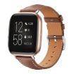 Fitbit Versa 2/Versa/Lite 20mm Leather Watch Band - Coffee Black Shark - 1