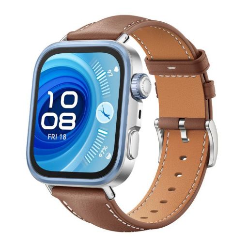 Huawei Watch Fit 4 Pro/3 20mm Leather Band - Black Shark Coffee - 1