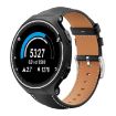 Garmin Forerunner 220/735/735XT/230/235 Black Leather Watch Band 20mm - 1