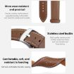Garmin Forerunner 35/30/35j Leather Watch Band 20mm Coffee - 3