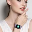 Apple Watch Series 10 46mm Nylon Band & TPU Case - Denim Color - 5