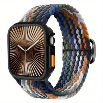 Apple Watch 44mm/45mm Nylon Band & TPU Case - Denim Color - 1