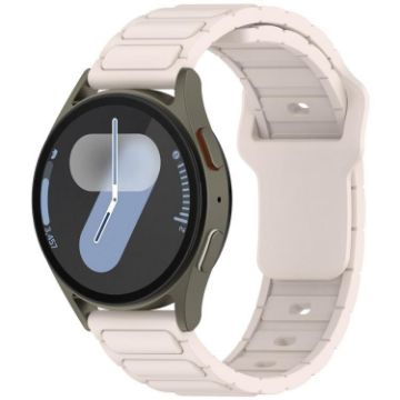 18mm I-Shaped Starlight Solid Color Silicone Watch Band - 1